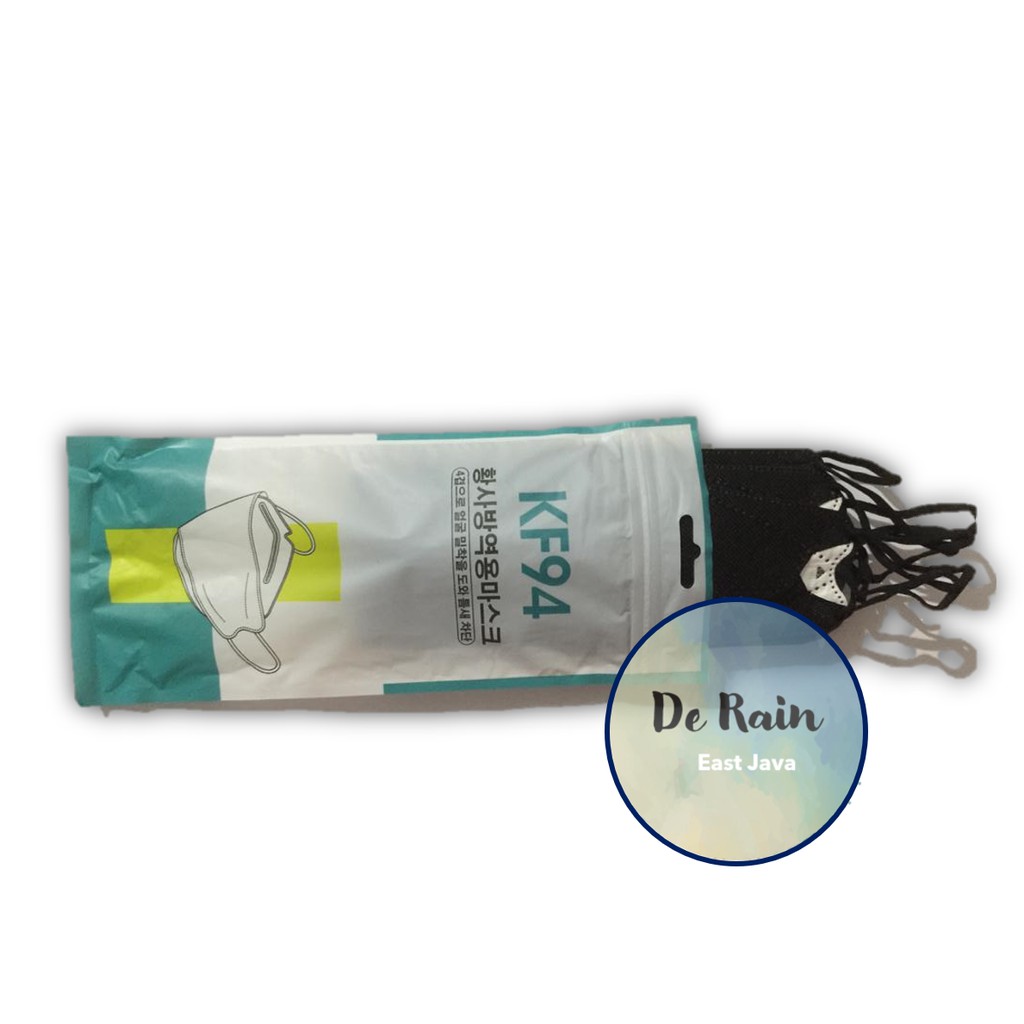 Masker Hitam KF94 Korea Import  Evo