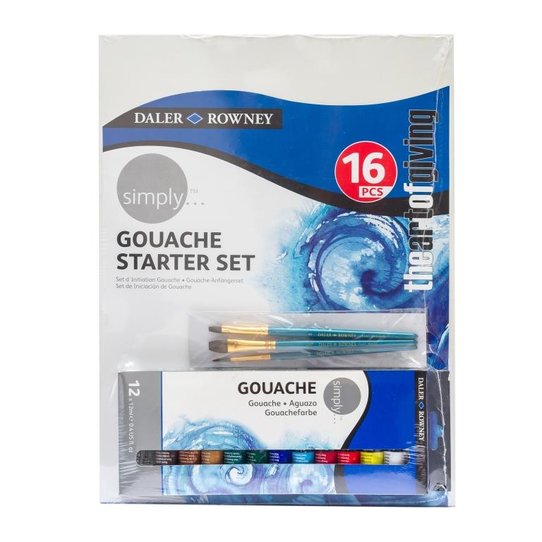 

Daler Rowney Simply Gouache Starter Set 16pcs