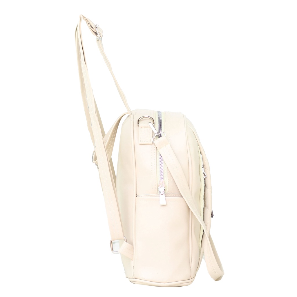 Tas Bag Tas Casual Backpack Wanita Saniza Cream Cantik Tas Fashion Ransel Cewek Bagus Tebal