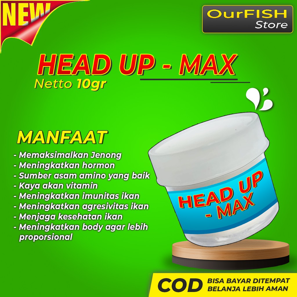 OURFISH - Serbuk Memperbesar Jenong Louhan Vitamin Ikan Kamfa Srd Cencu Bonsai