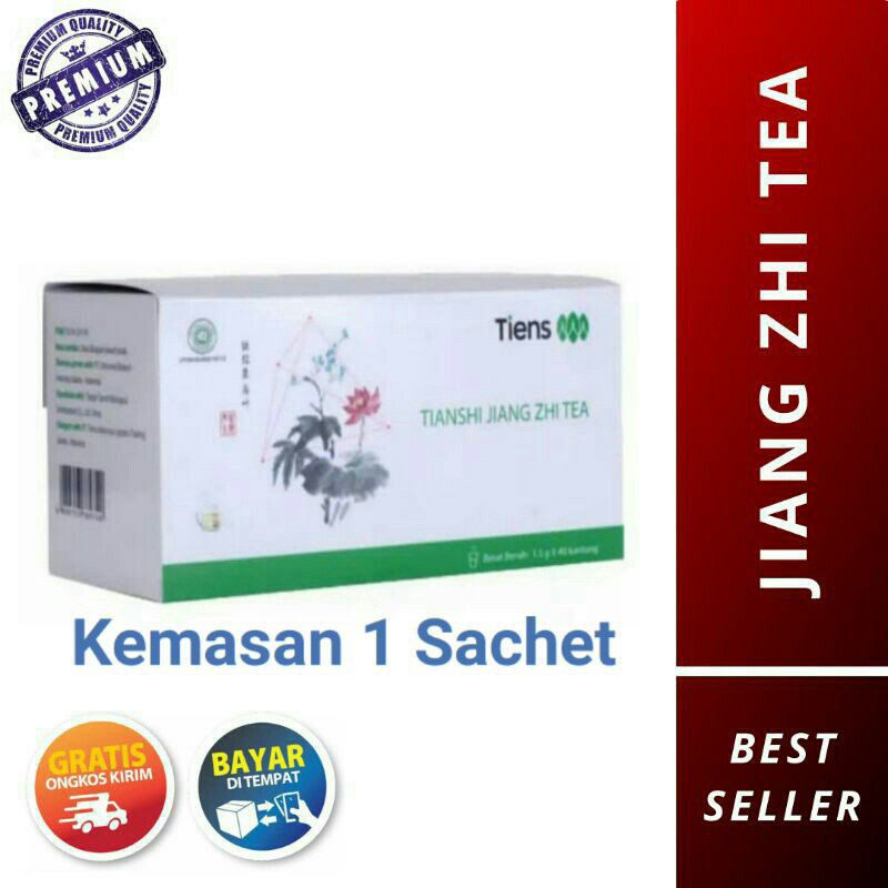 teh jiang zhi tea penghancur lemak darah kemasan ecer