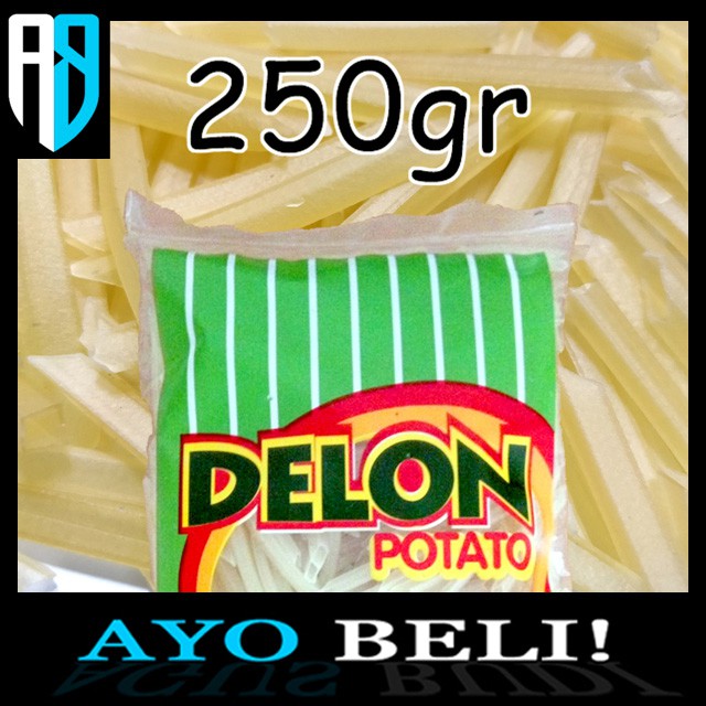 

250g Stik Potato Mentah Delon 250 g Stik Kentang Kerupuk Krupuk Snack