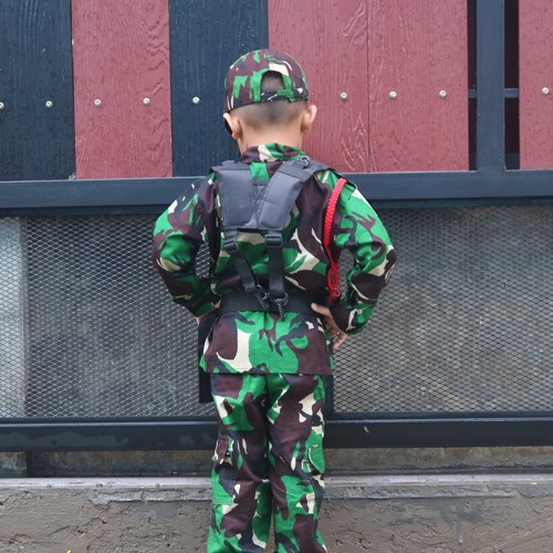 Baju PDL Anak Setelan TNI Anak Seragam Profesi Anak Setelan Tentara Anak Kostum TNI Anak