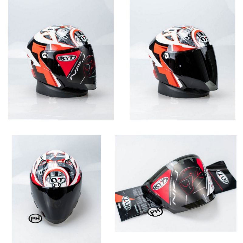 Visor NFJ Dark Smoke Original / Visor Dark Smoke NFJ / Kaca Hitam NFJ / Visor KYT NFJ  Original