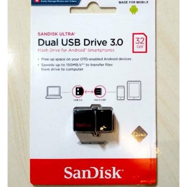 Sandisk USB 3.0 32 GB ORIGINAL Garansi 5 Tahun