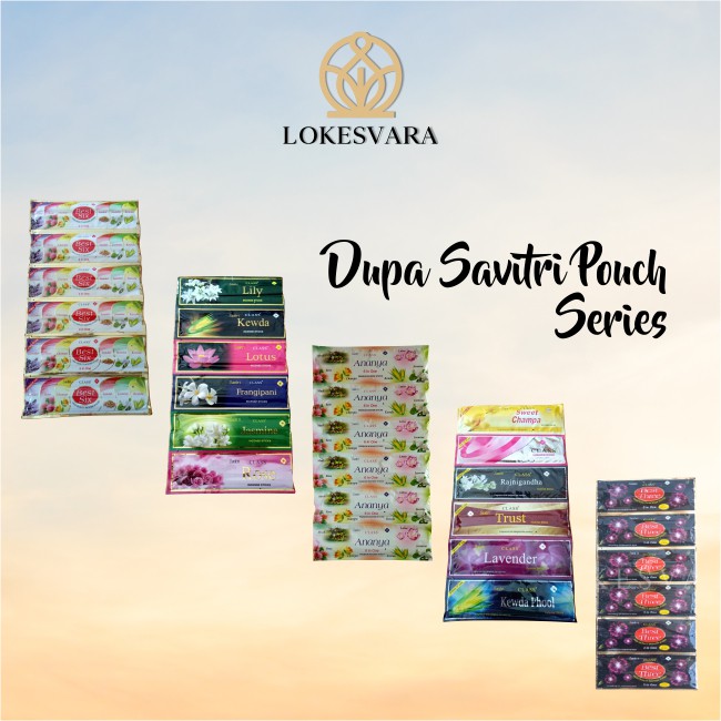 Dupa Hio Wangi Harum India Aromaterapi Savitri Pouch 35 Stick/Pouch