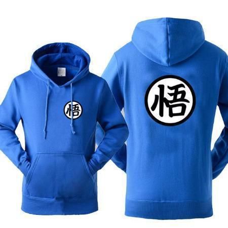Hoodie DRAGON BALL Z Sweater GOKU Pria Wanita Bahan Fleece Ukuran S M L XL XXL XXXL