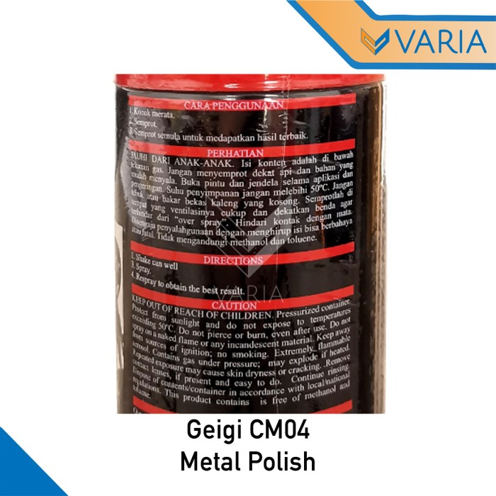 Geigi Metal Polish CM04 Samurai Paint 150 ml Pengkilap Chrome Motor