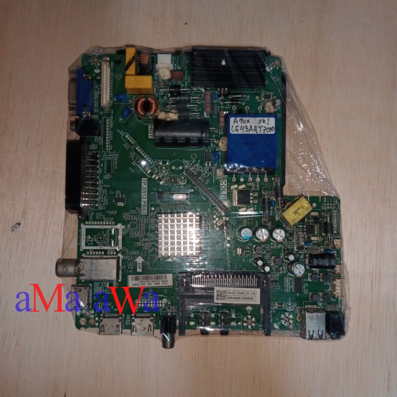 mainboard - mb - mesin tv AQUA 43AQT7000T modul tv mobo mesin tv led aqua
