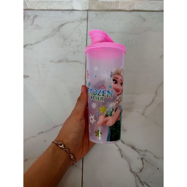 Botol Minum bukan Tupperware Gambar Elsa Anna Frozeen Anti bocor Pakem anak cewek-other