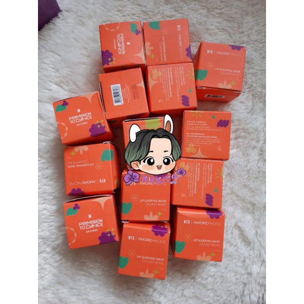 READY STOCK BTS AMORE PACIFIC LIP SLEEPING MASK GUMMY BEAR