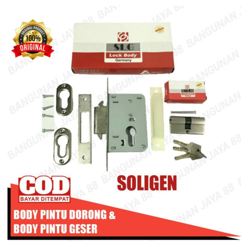 Kunci Pintu Dorong-Slinding Door Soligen 9405-Body Pintu Geser