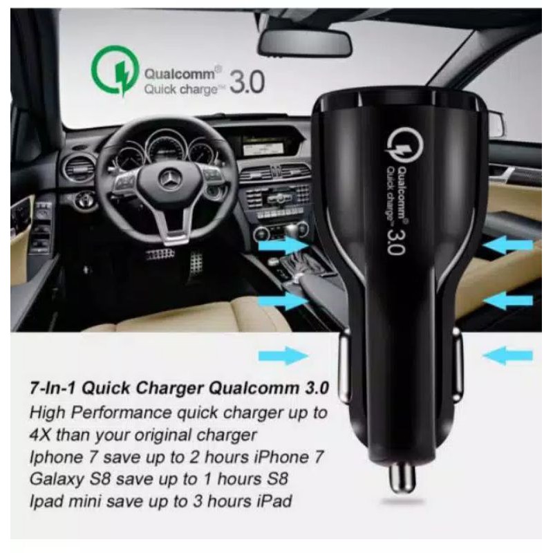 Joyseus Q1 Car Charger QC 3.0 Dual USB - charger mobil