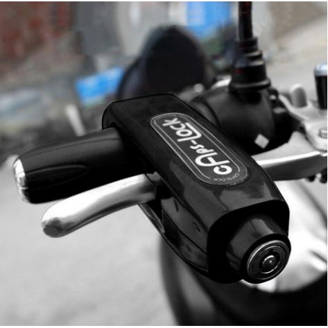 KUNCI STANG PENGAMAN REM TANGAN GEMBOK ANTI MALING MOTOR GRIP LOCK-HITAM