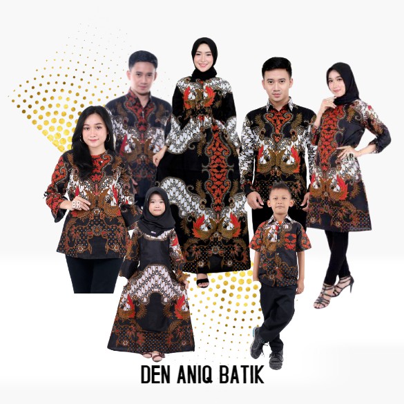 DEN ANIQ BATIK KELUARGA SANIA DIAN PUTRI NDORO JOWI COD MURAH GROSIR