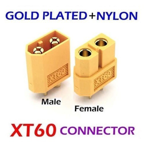 XT60 Gold Connector konektor Male Female Plug RC LiPo Battery Li-Po XT-60 1 set