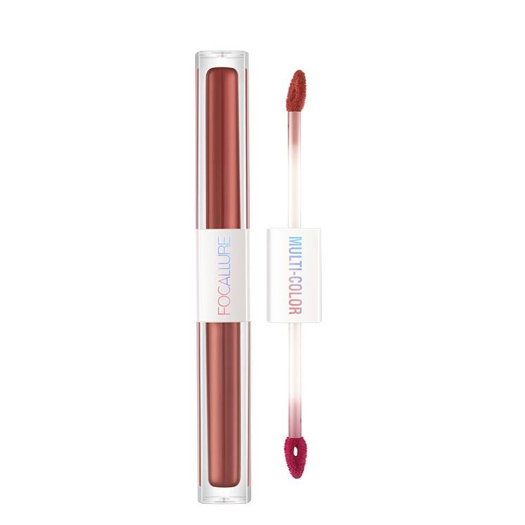 Jual Check Here FOCALLURE 2 In 1 Liquid Lipstick Matte Dual Stick