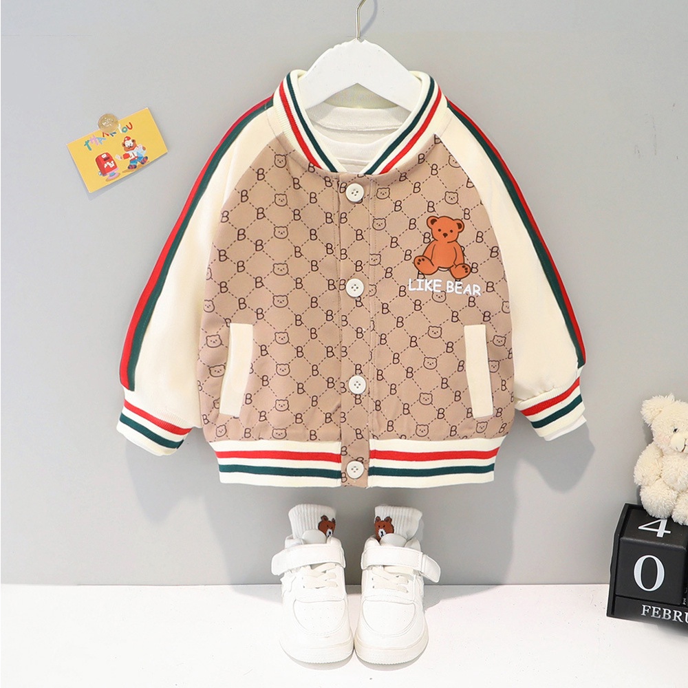 NEW Jaket anak motif stripe like bear