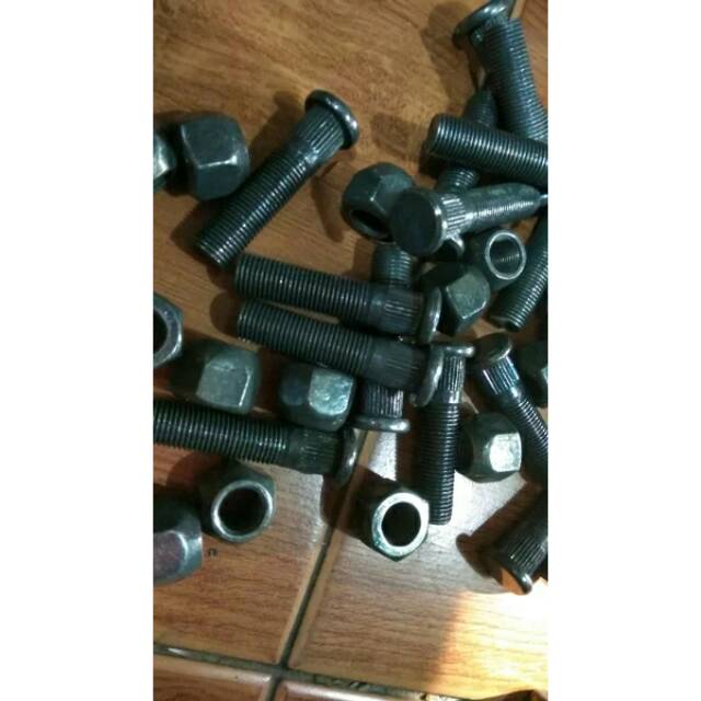 Baut Roda+Mur Panjang Suzuki Carry Extra 1.0, Suzuki Futura, Mitsubishi T120SS