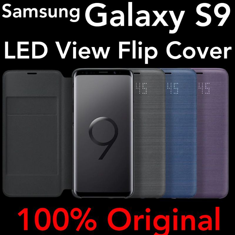 Samsung Galaxy S9 Original LED View Cover Flip Case Casing Lipat Kesing Buku