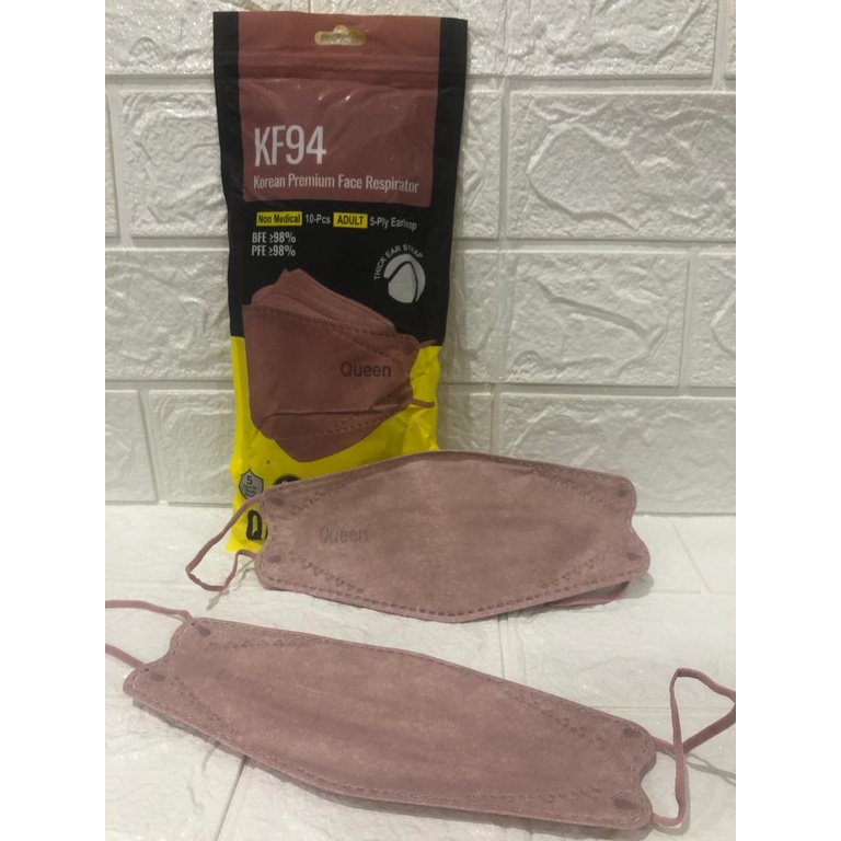 MASKER KF94 MOUSON ISI 10PC Masker KF 94 4ply Masker 4D EVO isi 10pcs-KF94 QUEEN SHRIMP