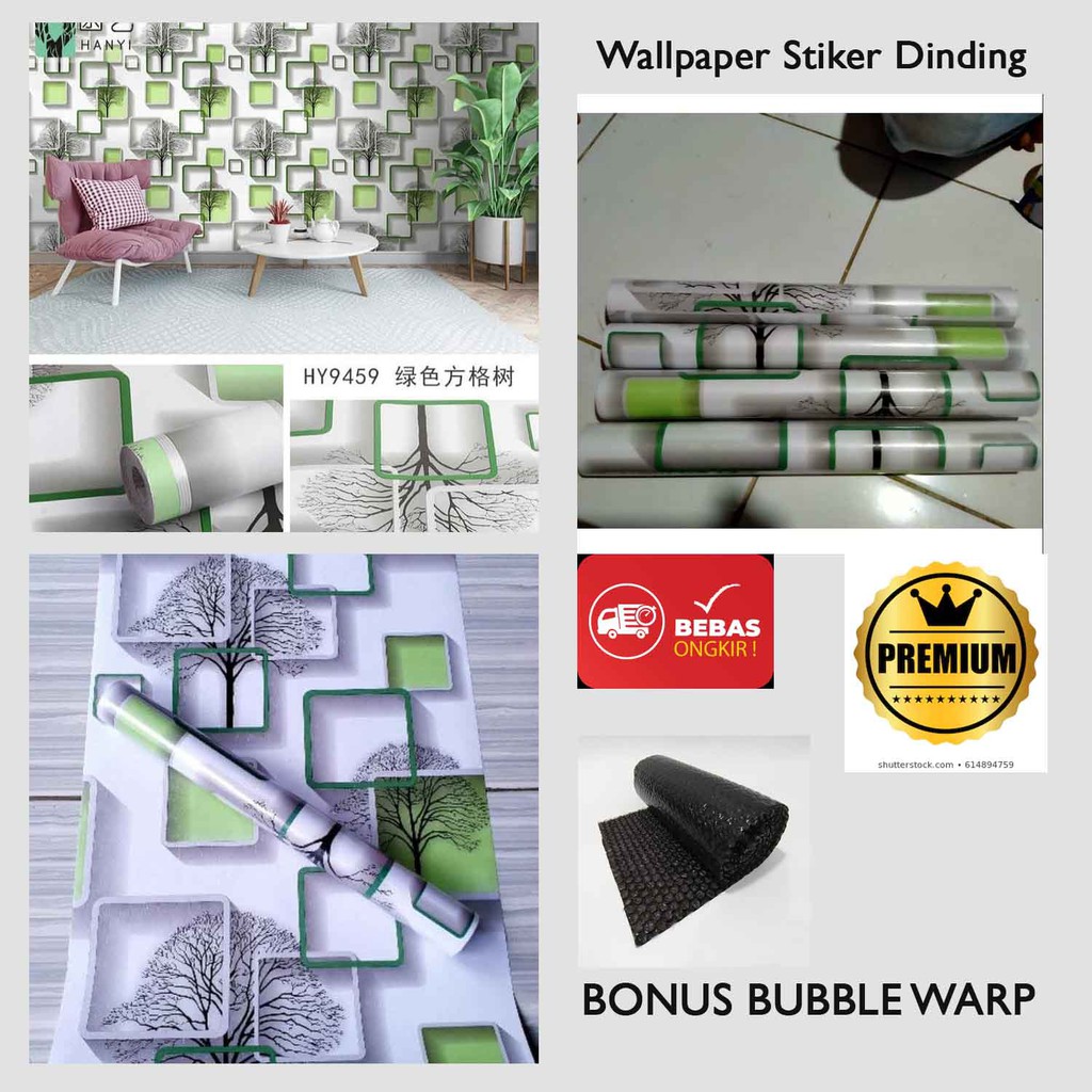 Wallpaper Stiker Dinding 10M/ Walpaper Dinding Kamar Dan Ruang Tamu / Wallpaper Stiker Dinding