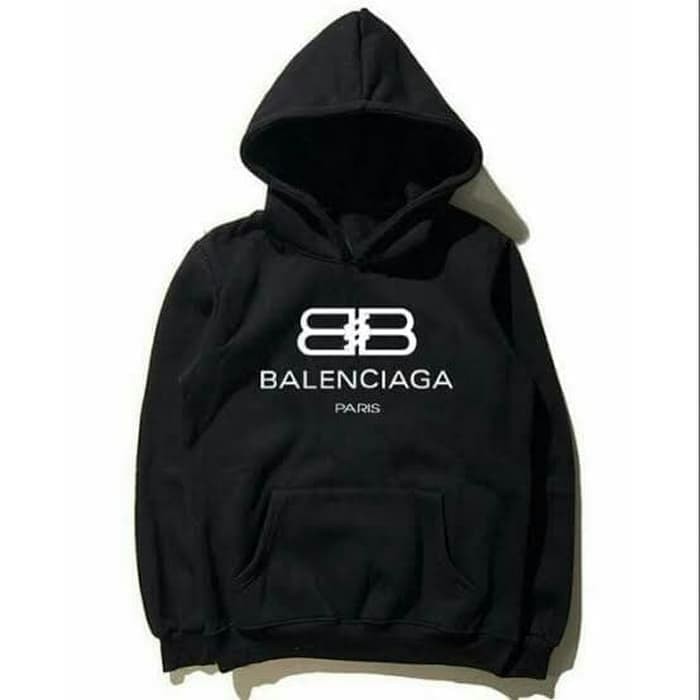 JAKET HOODIE FLEECE BALENCIAGA LOGO DECAL SWEATER FLEECE HS-255