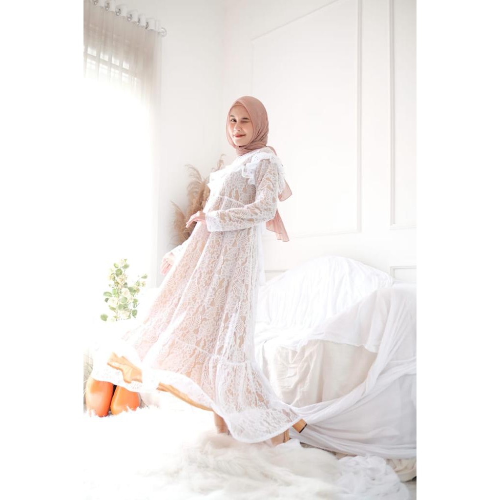 Maheswari dress brukat premium