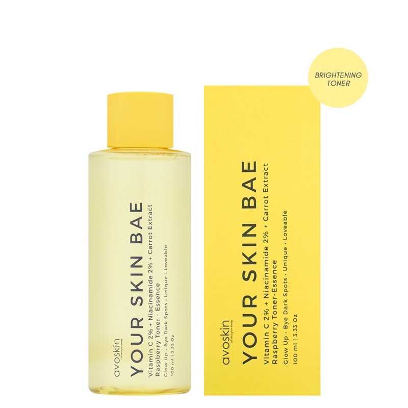 Avoskin YSB toner Vitamin C 2% + Niacinamide 2% + Carrot Extract + Raspberry Toner 100ML [ Brightening / Mencerahkan ]