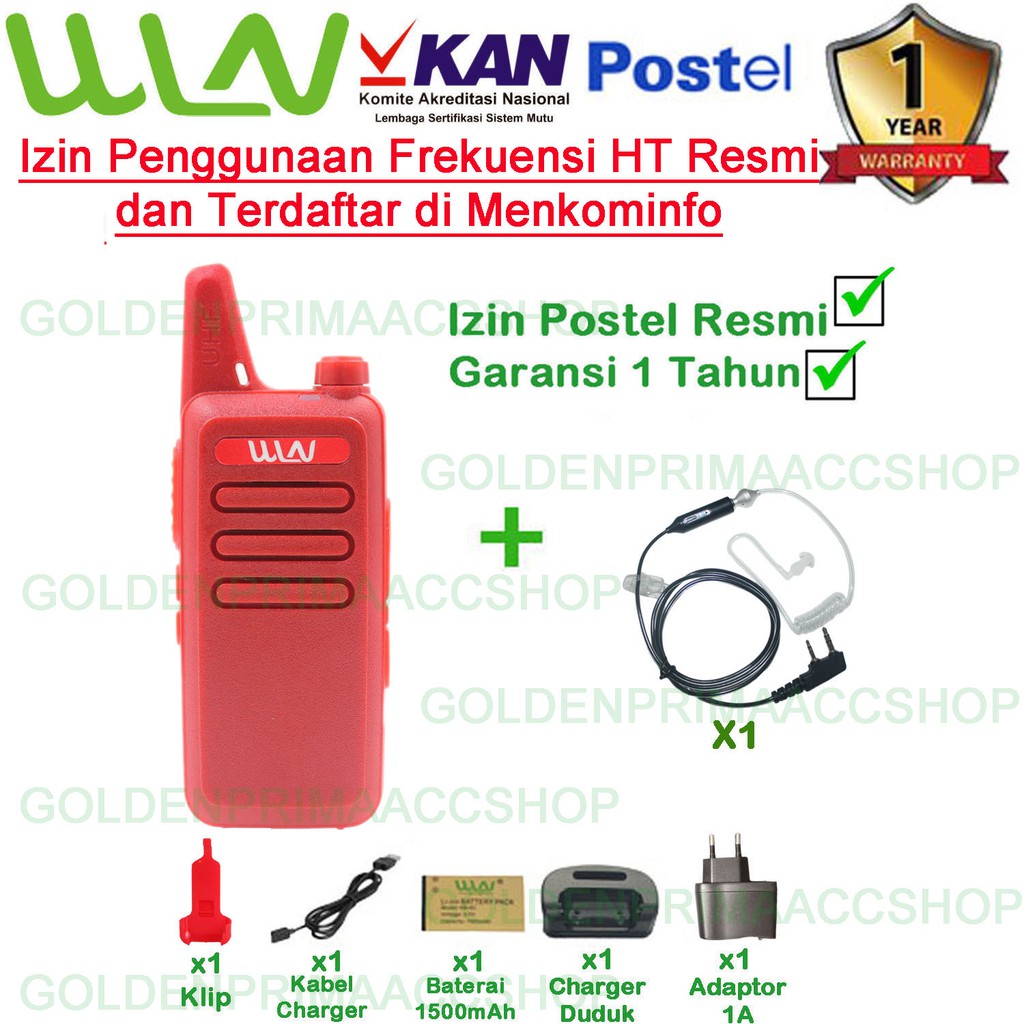 PAKET FBI SATUAN HT WINLAN WLN KD-C1 ISI 1PCS VARIASI (HITAM,MERAH,PUTIH)