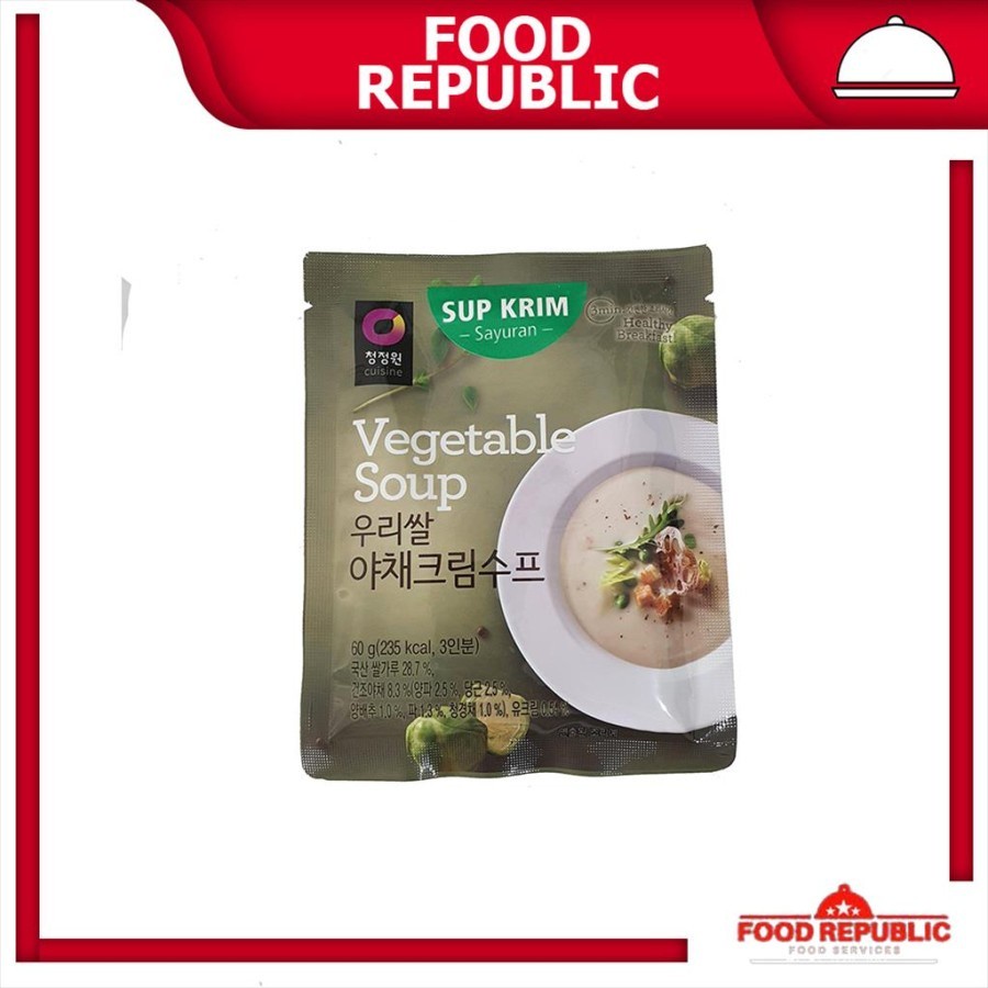 

VEGETABLE SOUP 60 GR CHUNG SUP KRIM SAYURAN JUNG ONE SOUP KOREA HALAL