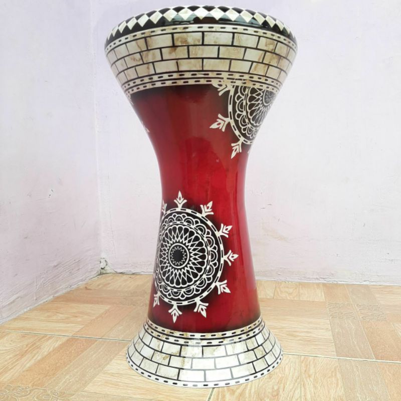 Darbuka Dumbuk Calti Calty 8 In Inch Inci Mika Power Beat Murah Free Tas Ransel + Plus Kunci L Lengk