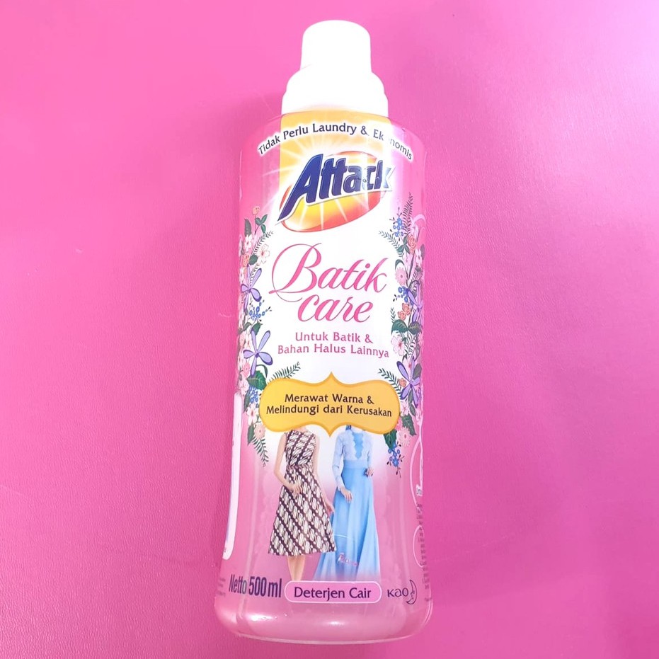 Sabun Attack Batik Care 500 ml Sabun Cuci Baju Batik Cair