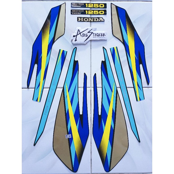 Striping gl max 1997 biru tosca | stiker motor gl max pro