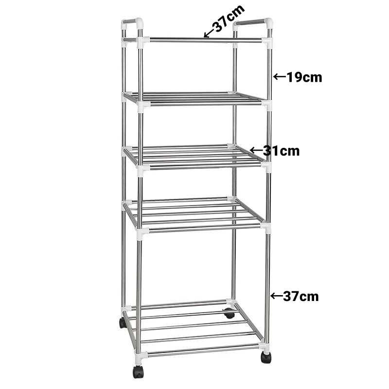 TD-DA POLBEST Rak Tingkat Dapur Kitchen Storage Rack 5 Layer - 50801