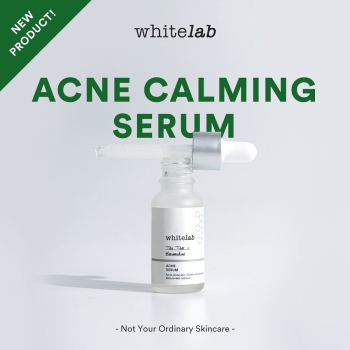 WHITELAB Acne Calming Serum 20ml - Serum Acne Whitelab - Serum Jerawat Whitelab
