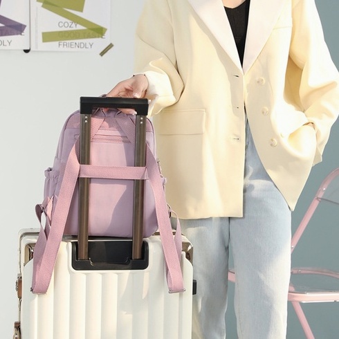 Hathin muii  N66 tas ransel laptop 14 inch wanita BAG terbaru  merk tracker - Ransel Wanita -tas ransel wanita dewasa untuk kerja - Backpack taskantor tastravel tasransel tas selempang kekinian 2022 gendong  cewek tas gudika original wan