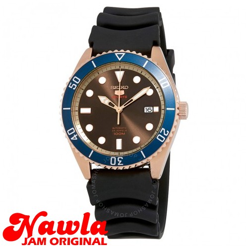 Seiko 5 Sports SRPB96K1 Submariner Brown Dial - Jam Tangan Pria SRPB96