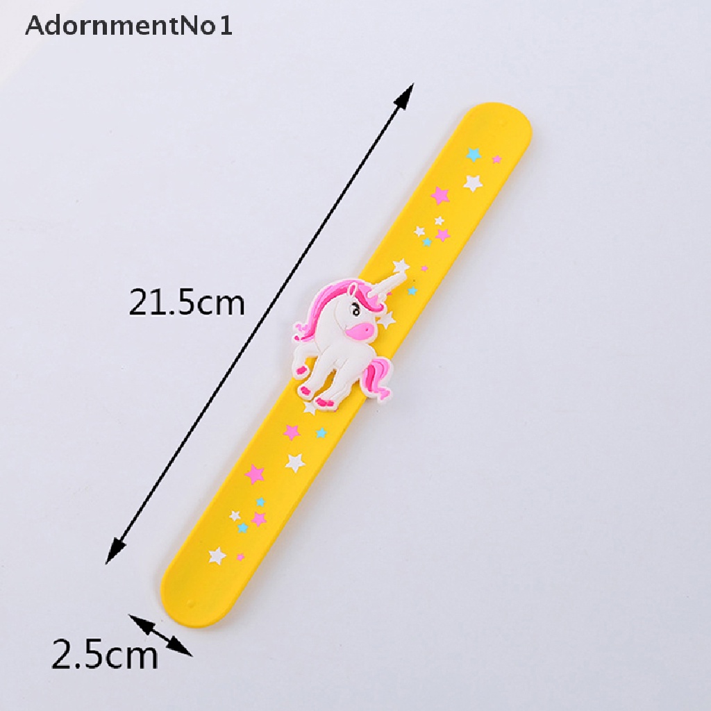 (AdornmentNo1) Gelang Tangan Silikon Motif Unicorn Untuk Anak