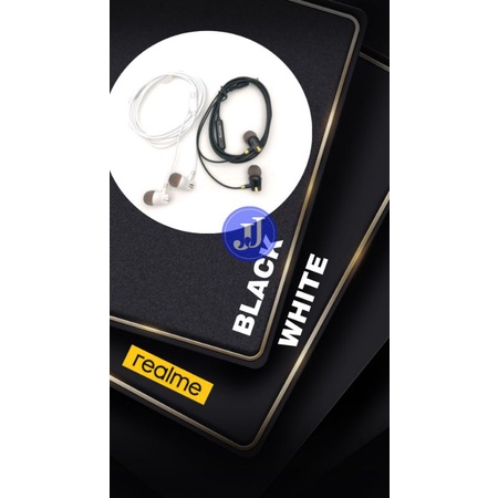 HF Headset Realme R-01 Stereo Earphone Handsfree Extra Bass