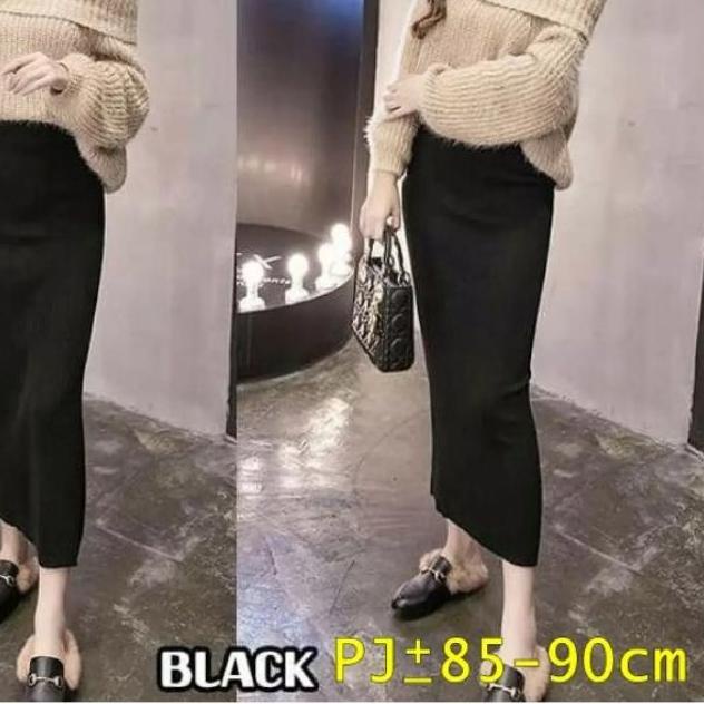 ➬ ROK SPAN RAJUT PANJANG | ROK PREMIUM RAJUT | SPAN ROK - ROK WANITA RAJUT TEBAL ➪