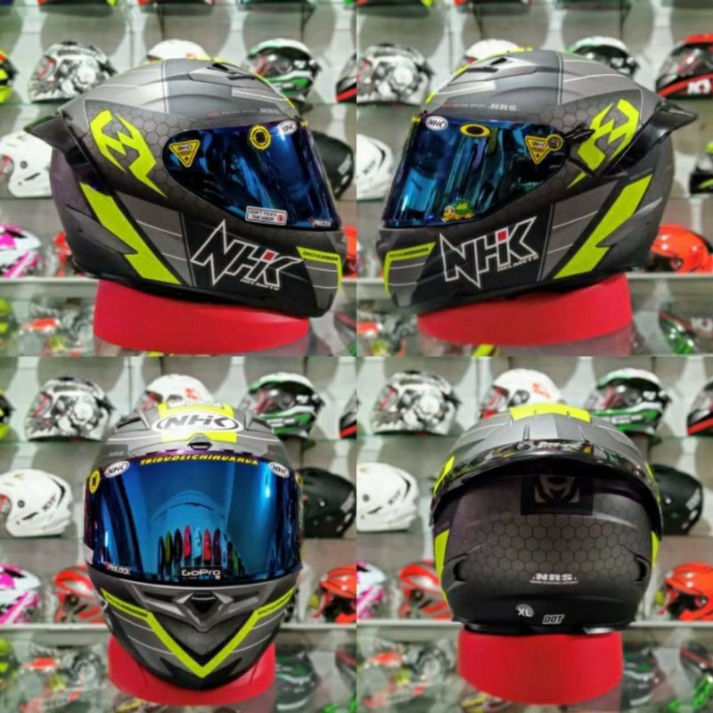 NHK RX9 NAVY BLACK YELLOW MATT PAKET GANTENG TERMURAH