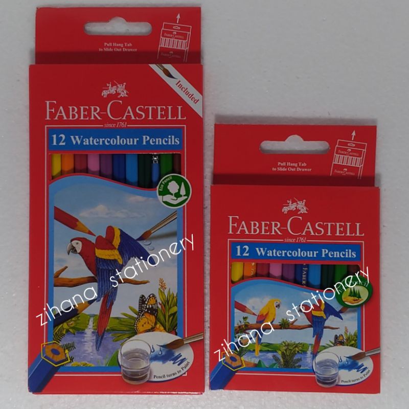 

Alat Tulis Perlengkapan Mewarnai Pensil Warna Watercolour Pencils Faber Castell Isi 12 Warna