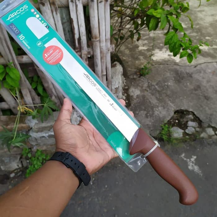 Pisau SLICING 30 cm ARCOS Knife 293428 Handle Coklat Original Spanyol Sangat Tajam