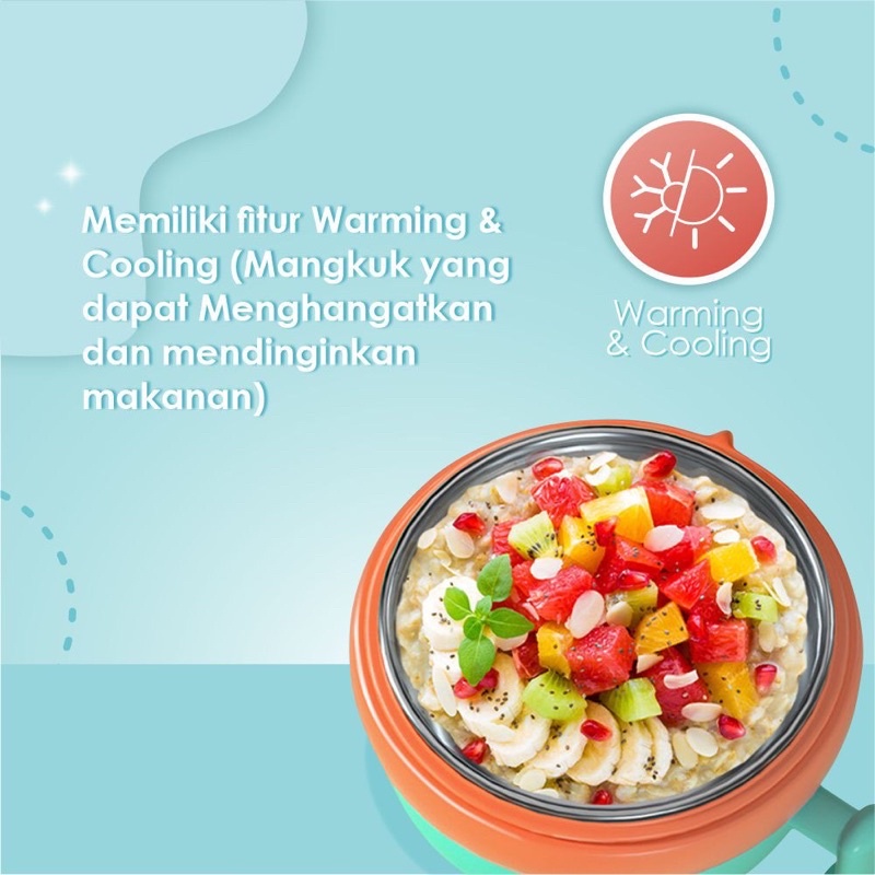 OONEW Baby Insulated Bowl/Peralatan makan Bayi