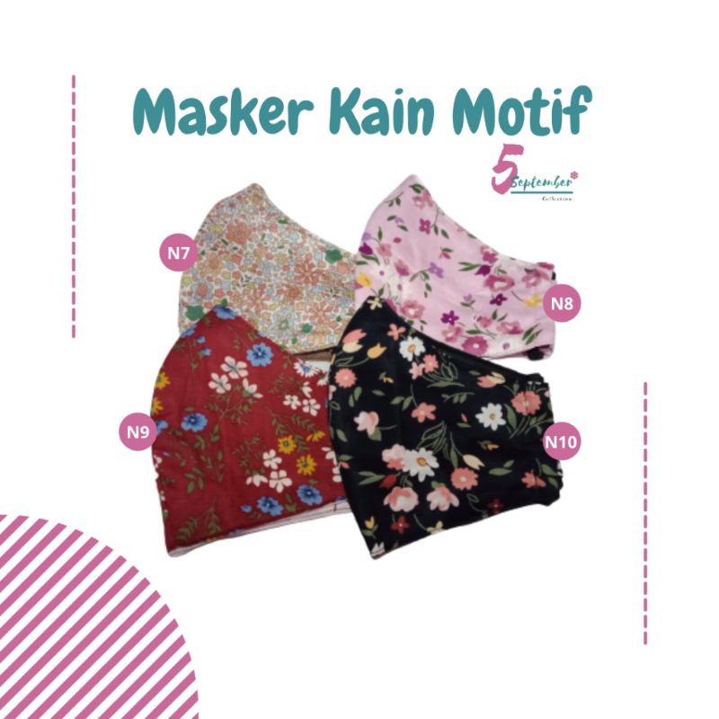 MASKER KAIN MOTIF (KATUN JEPANG-TOYOBO) 5SEPTEMBERCOLLECTION