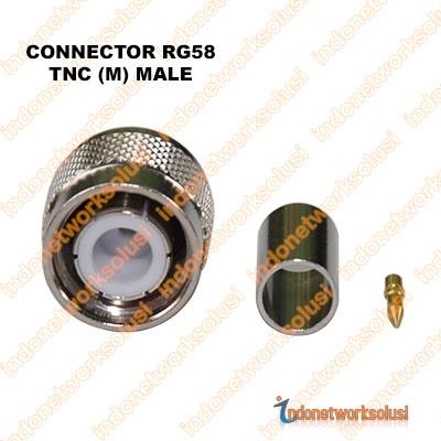 KONEKTOR CONNECTOR RG58 RP-TNC M (MALE)