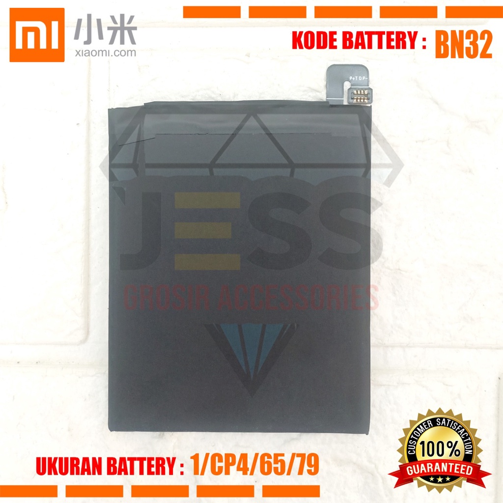 Baterai Battery Original Xiaomi BN32 &amp; BN-32 For type HP Batre Redmi 4