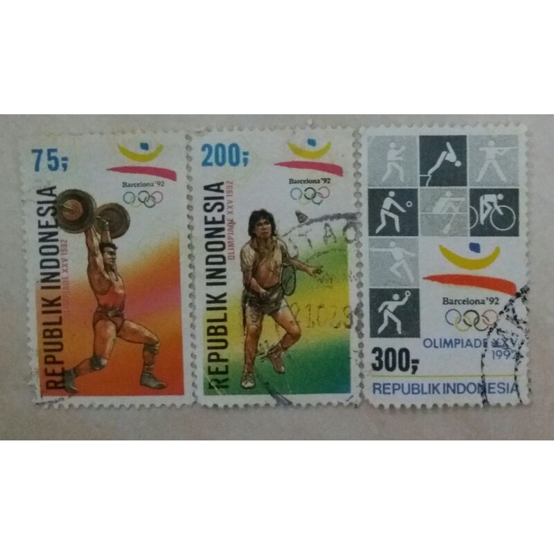 

Perangko Olimpiade XXV - Barcelona Tahun 1992 Set 3pcs Used