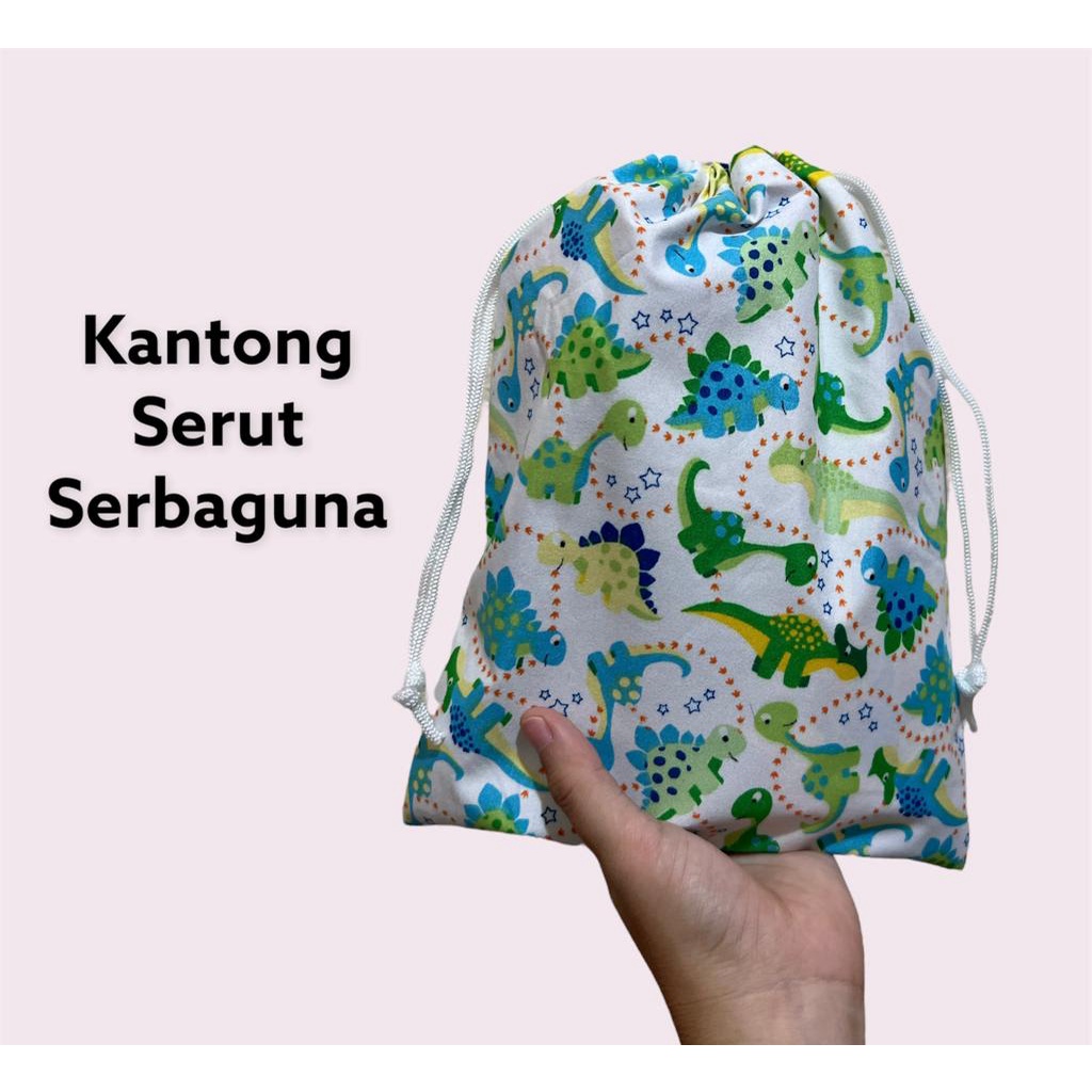 Fawn'G Handmade - Drawstring Pouch serbaguna / Kantong Souvenir Goodie / Kantong Serut